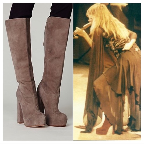 stevie nicks platform boots